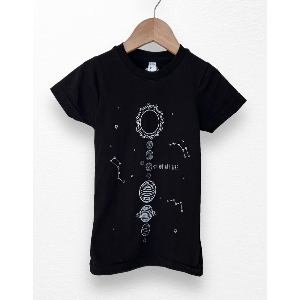 NEW Solar System “You Are Here” Tee, Size 3/4